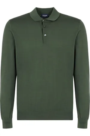 DRUMOHR Fein gestricktes Poloshirt
