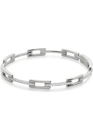 Monica Vinader Signature Link Armband mit Diamanten
