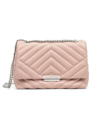 Armani Exchange Gesteppte Schultertasche mit Logo-Schild