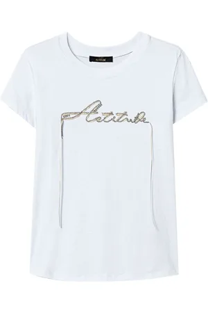 Twin-Set T-Shirt mit Logo-Verzierung