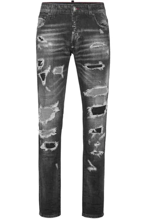 Philipp Plein Jeans in Distressed-Optik