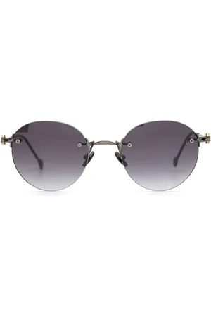 YOHJI YAMAMOTO Sonnenbrille mit rundem Gestell