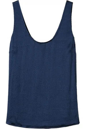 Twin-Set Seersucker-Tanktop aus Satin