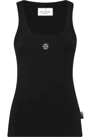 Philipp Plein Trägershirt mit Logo-Applikation