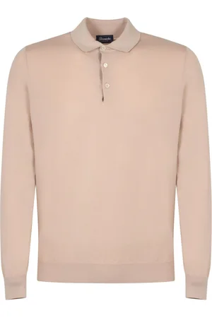 DRUMOHR Fein gestricktes Poloshirt