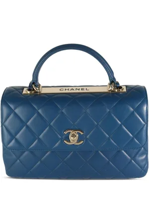 CHANEL 2017-2018 mittelgroße Handtasche mit Rautensteppung