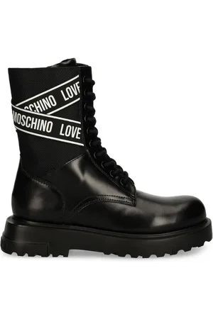 Moschino Stiefel mit Logo-Print