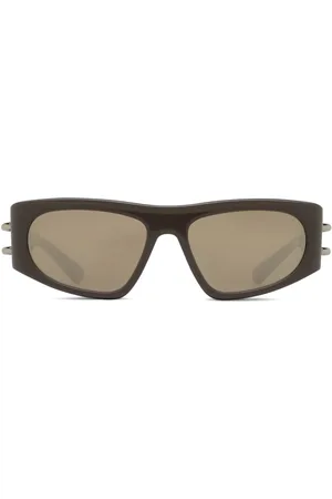Alexander McQueen Sonnenbrille mit eckigem Gestell