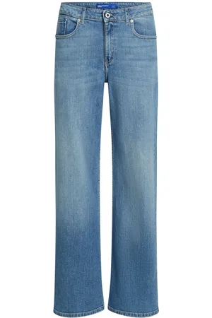 Karl Lagerfeld Halbhohe Jeans mit Schlitz