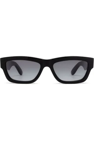Alexander McQueen Sonnenbrille mit Logo-Print
