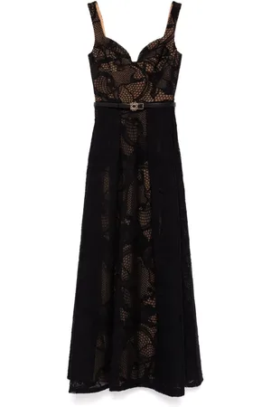 Elie saab Besticktes Tüllkleid
