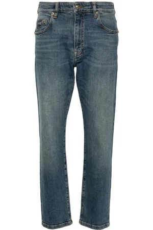 VERSACE Slim-Fit-Jeans mit Logo-Stickerei