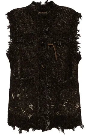 JNBY Strickweste im Distressed-Look