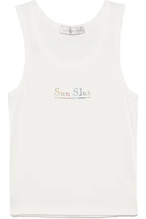 Ludovic De Saint Sernin Tanktop mit Kristall-Logo