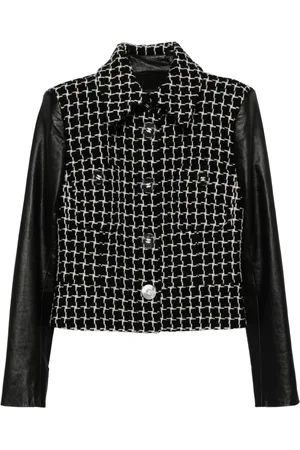 CHANEL 2010-2020s Jacke mit Lederärmeln
