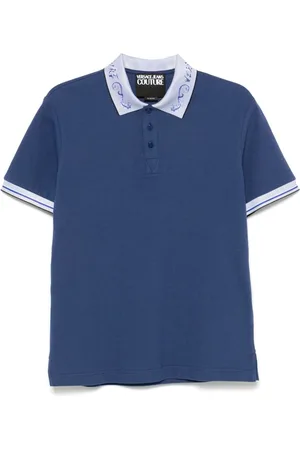 VERSACE Poloshirt mit Logo-Kragen