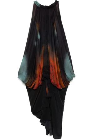 YANGKEHAN Kleid mit Blumen-Print