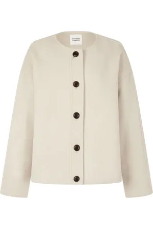Studio Tomboy Wolljacke mit rundem Ausschnitt