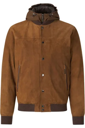 MOORER Wildlederjacke mit Kapuze