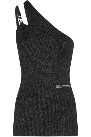 Karl Lagerfeld Top mit Logo-Schild