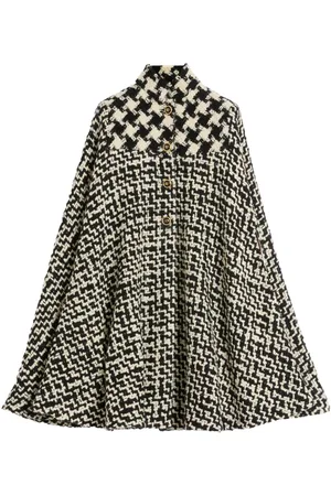 VALENTINO GARAVANI Geometric Tweed-Cape