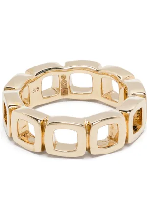 TOM WOOD 9kt Cushion Gelbgoldring