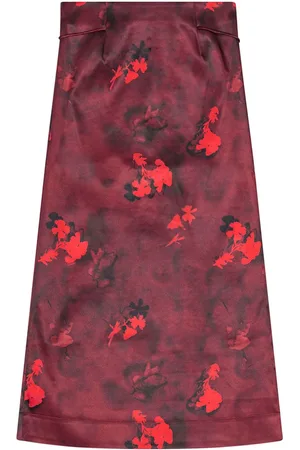 Ganni Maxirock aus Satin
