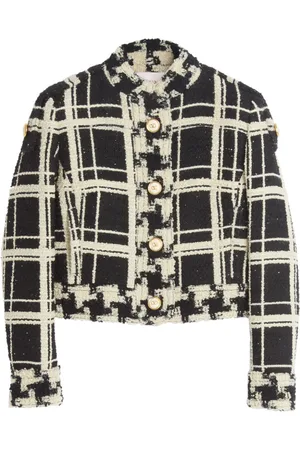 VALENTINO GARAVANI Karierte Tweed-Cabanjacke