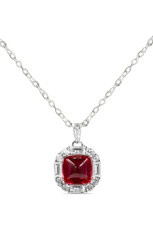 Juwelina Paris Sugarloaf Ruby Halskette