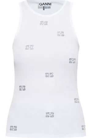 Ganni Tanktop mit Strass