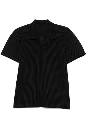 Issey Miyake Poloshirt mit kurzen Ärmeln