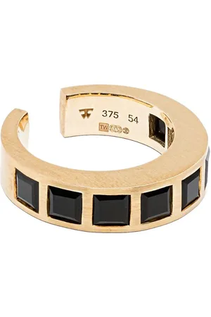 TOM WOOD 9kt Arch Square Ring aus recyceltem
