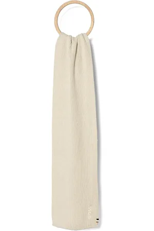 HUGO BOSS Schal mit Logo-Stickerei
