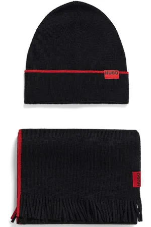 HUGO BOSS Schal-Set mit Logo-Detail