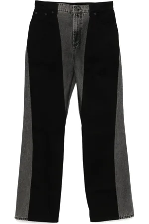 MUGLER Ausgeblichene Straight-Leg-Jeans