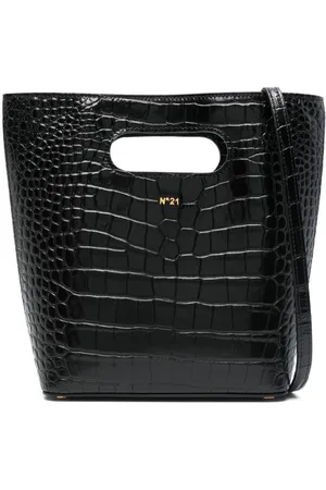 Nº21 Handtasche mit Kroko-Effekt