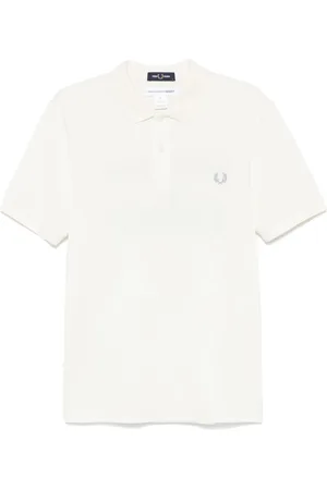Comme des Garçons X Fred Perry Poloshirt mit Slogan