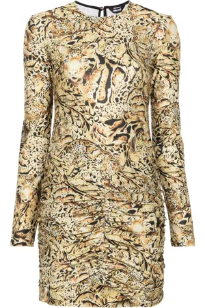 Roberto Cavalli Minikleid mit Tiger-Print