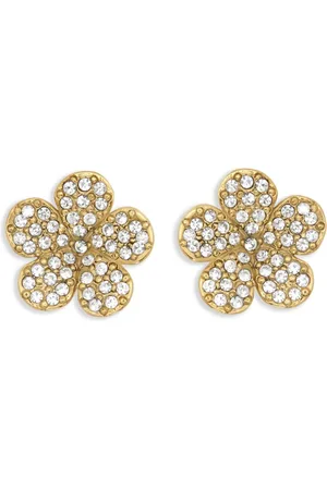Oscar de la Renta Crystal Flower Ohrstecker