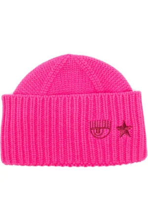 Chiara Ferragni Gerippte Beanie mit Eye Star-Stickerei