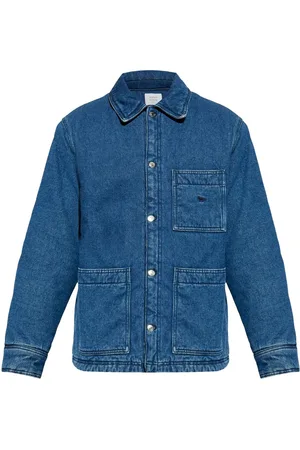 Maison Kitsuné Wattierte Workwear-Jeansjacke