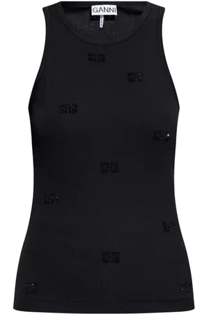 Ganni Tanktop mit Strass