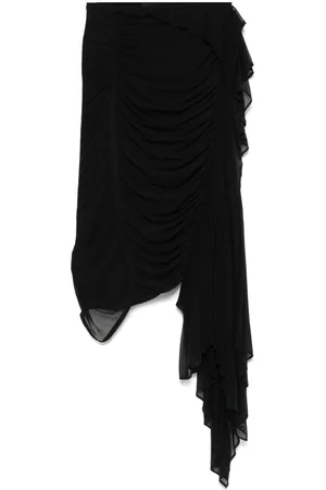 MUGLER Midirock mit Raffungen