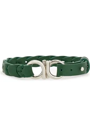 Salvatore Ferragamo Geflochtenes Armband mit Gancini-Detail
