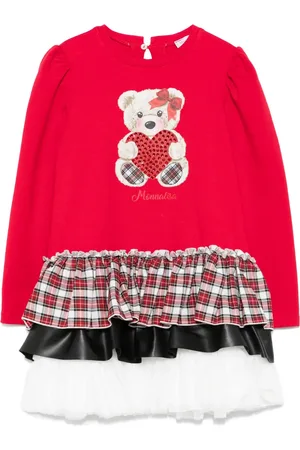 MONNALISA Kleid mit Teddy-Print