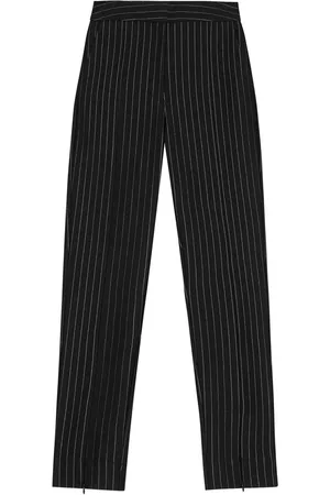 Ganni Halbhohe Hose mit Streifen