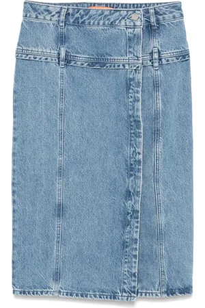 STINE GOYA Mittellanger Jeansrock