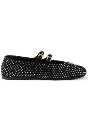 Prada Ballerinas mit Kristallen
