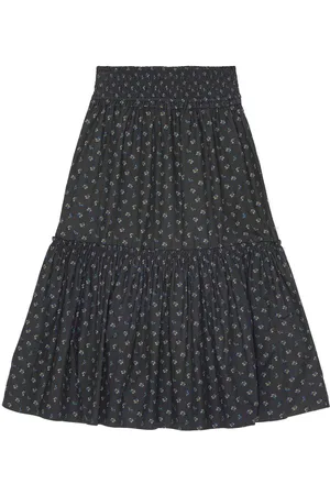 Ganni Maxirock mit Blumen-Print