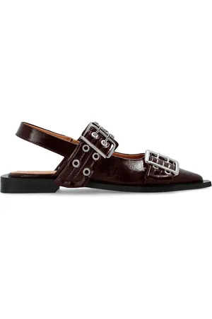 Ganni Ballerinas mit Schnalle